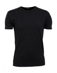Camiseta negra de alta calidad slim fit