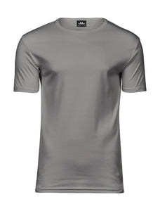 Camiseta gris claro para hombre de algodón de alta calidad